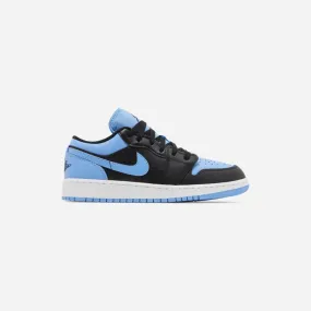 NIKE  JORDAN 1 LOW BLACK UNIVERSITY BLUE