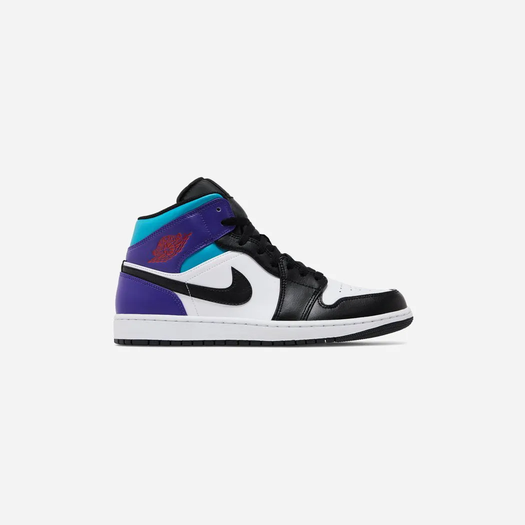 NIKE  JORDAN 1 MID COURT PURPLE TROPICAL TWIST