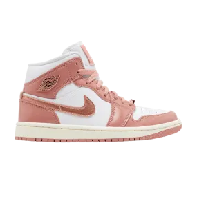 NIKE  JORDAN 1 MID SE RED STARDUST (WOMEN'S)