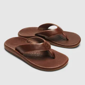 Olukai Men’s ‘Ilikai Sandals Toffee Leather