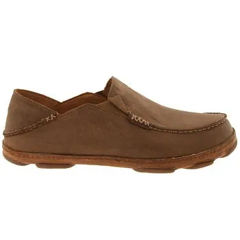 OluKai Moloa Leather Slip On Shoes Men's