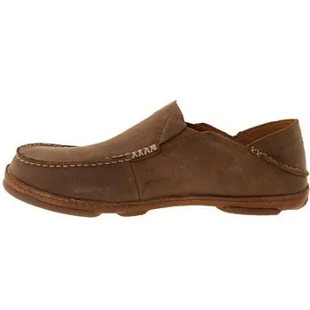 OluKai Moloa Leather Slip On Shoes Men's