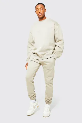 Oversized Heavyweight Limited Sweat Tracksuit | boohooMAN UK