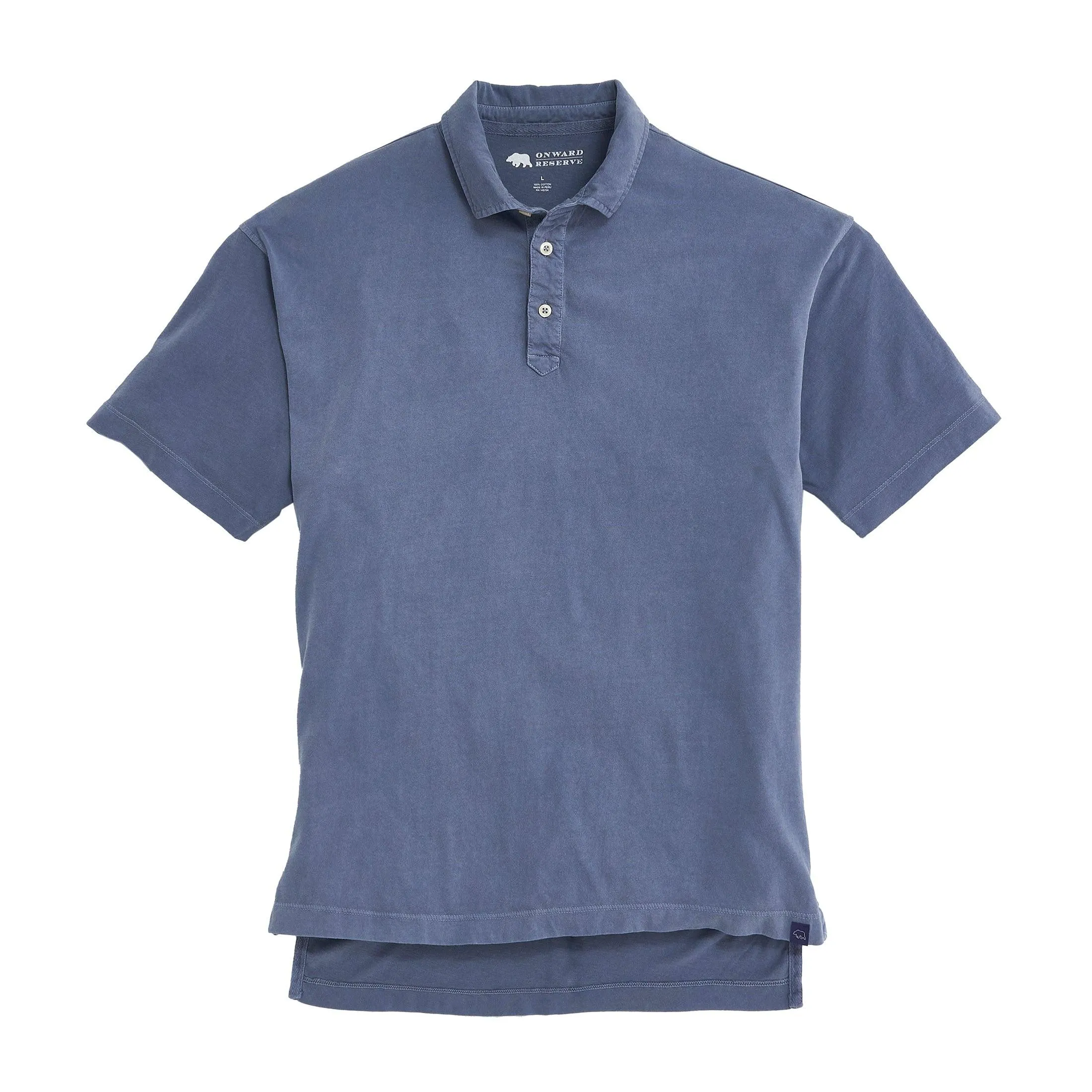 Perry Short Sleeve Polo - Vintage Indigo