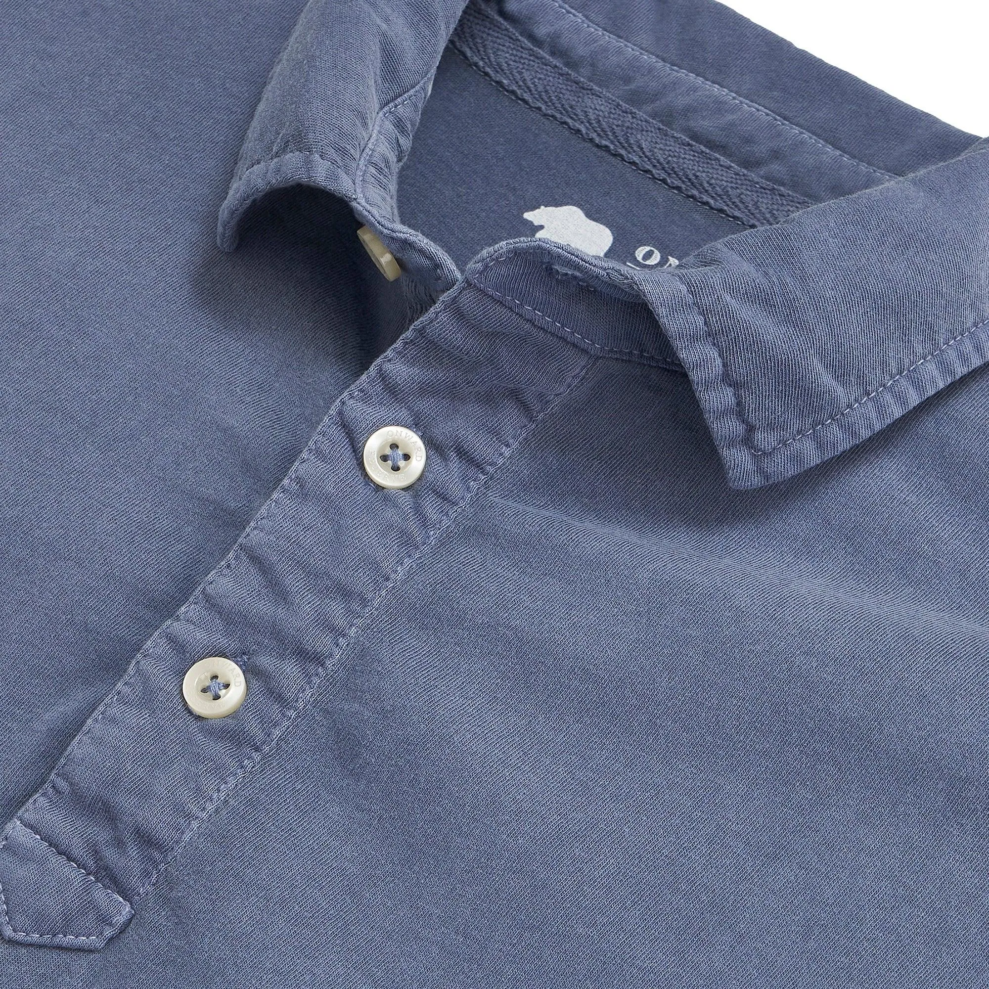 Perry Short Sleeve Polo - Vintage Indigo