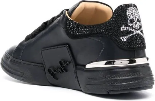 Philipp Plein rhinestone-embellished low-top sneakers Black