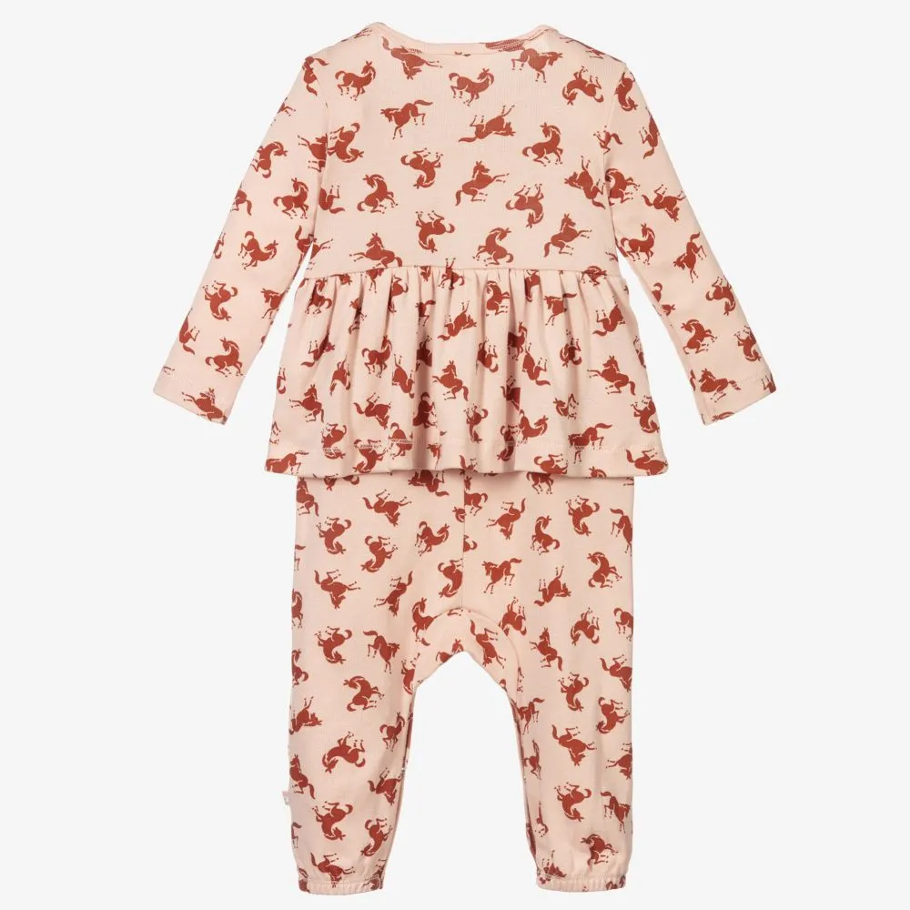 Pink Organic Cotton Romper