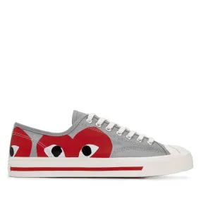 Play Converse Low Top Red Heart Jack Purcell Sneakers  Red