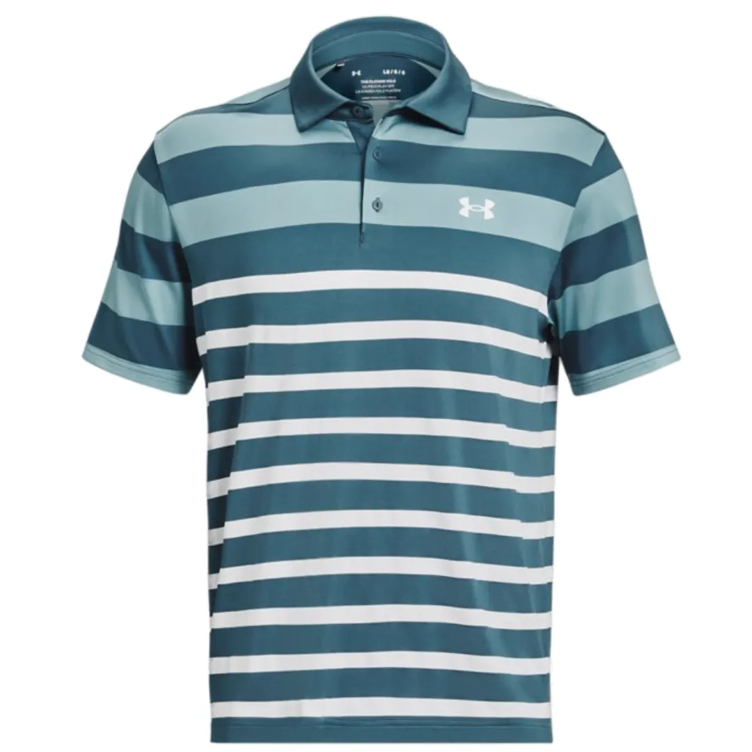 Playoff 3.0 Stripe Polo - Static Blue