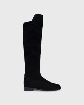 Pull-On Boot in Black Suede