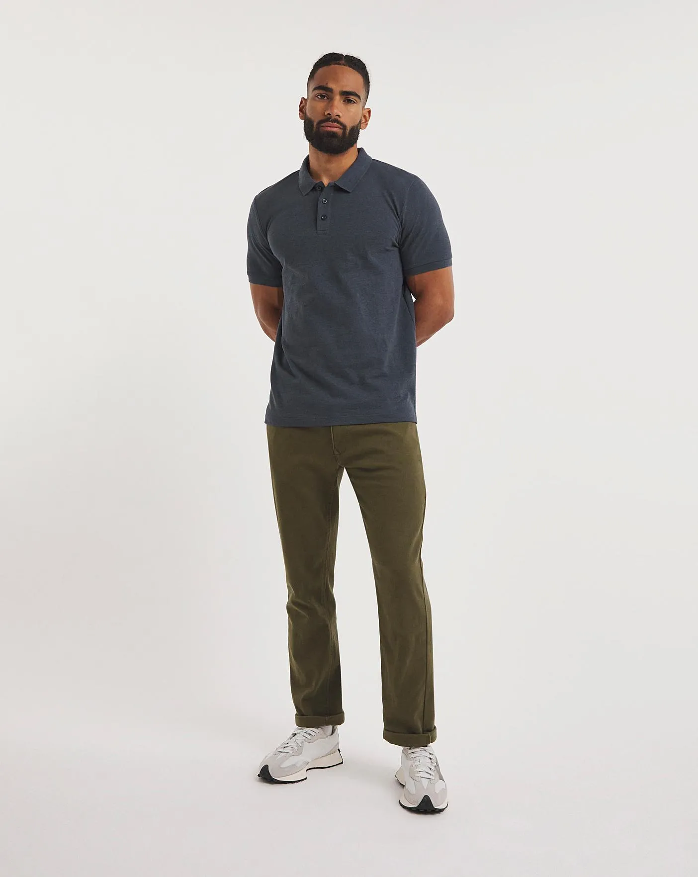 Pure Cotton Marl Pique Polo