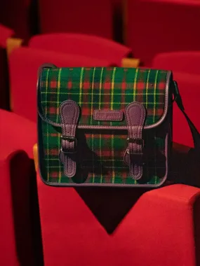 Purple Leather and Tartan Leather Cross-body Bag - LaSacoche S Versus | PAUL MARIUS