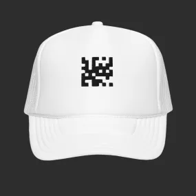 QR Code Trucker Hat White