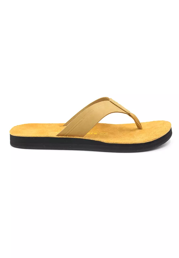 Quebec - Beige Leather Sandals & Flip Flops