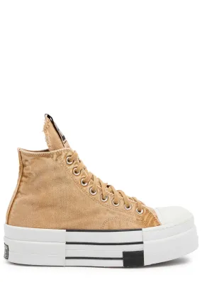 RICK OWENS X Converse DRKSTAR canvas hi-top sneakers  -                         -                     -                