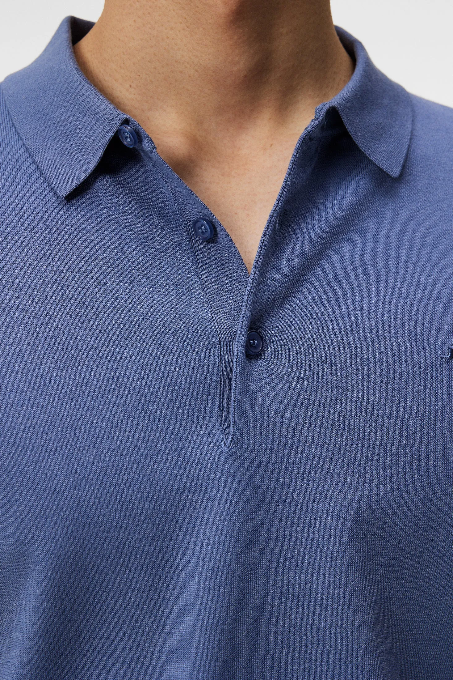 Ridge Rayon Silk Polo / Bijou Blue