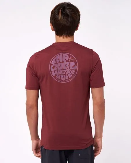 Rip Curl Icons Of Surf UV Rash Vest - Maroon