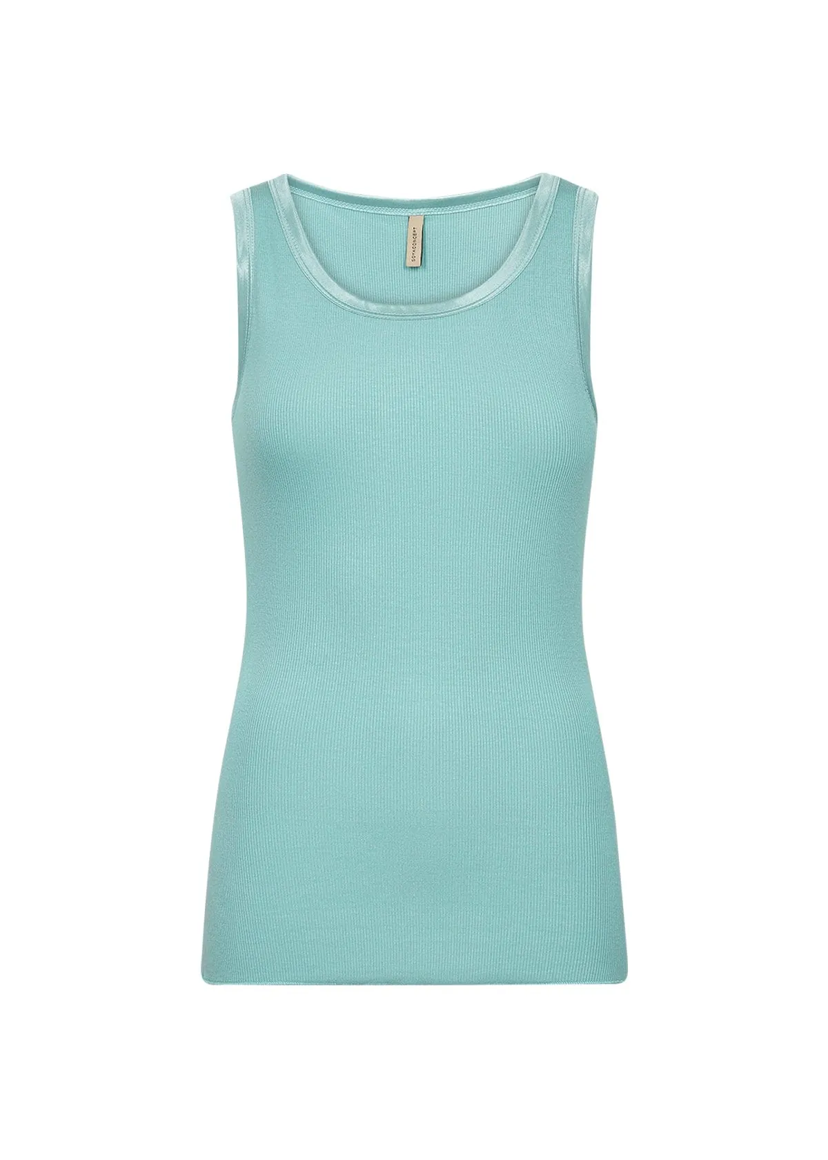 Soya Concept Satin Trim Vest Top Various Colours