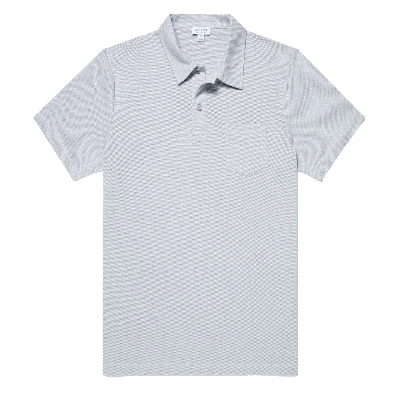 Sunspel Riviera Polo Shirt Smoke