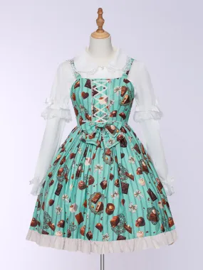 Sweet Lolita Dress Polyester Sleeveless Sweet Lolita Dress