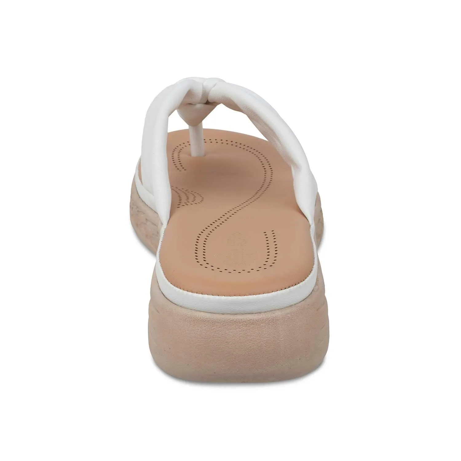 The Habi White Women's Casual Wedge Sandals Tresmode