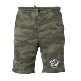 The Script Youth Fleece Shorts, Forest Camo