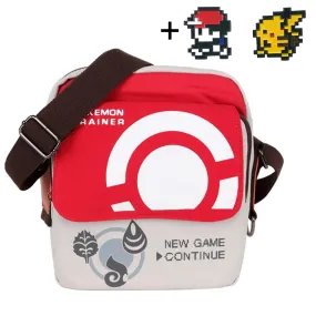 Trainer Shoulder Bag + Pin Pixel Art