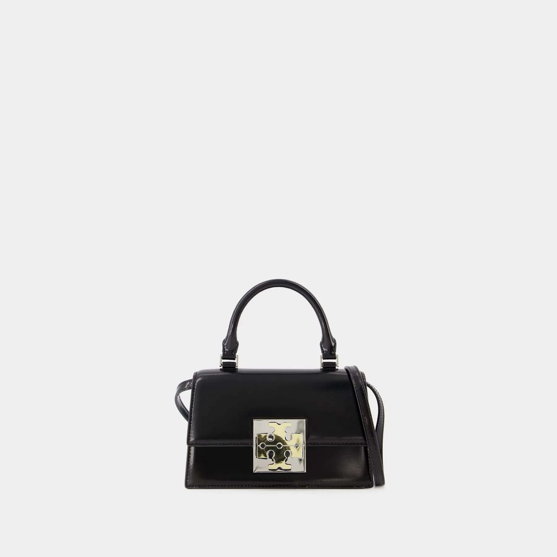 Trend Spazzolato Mini Bag - Tory Burch - Leather - Black