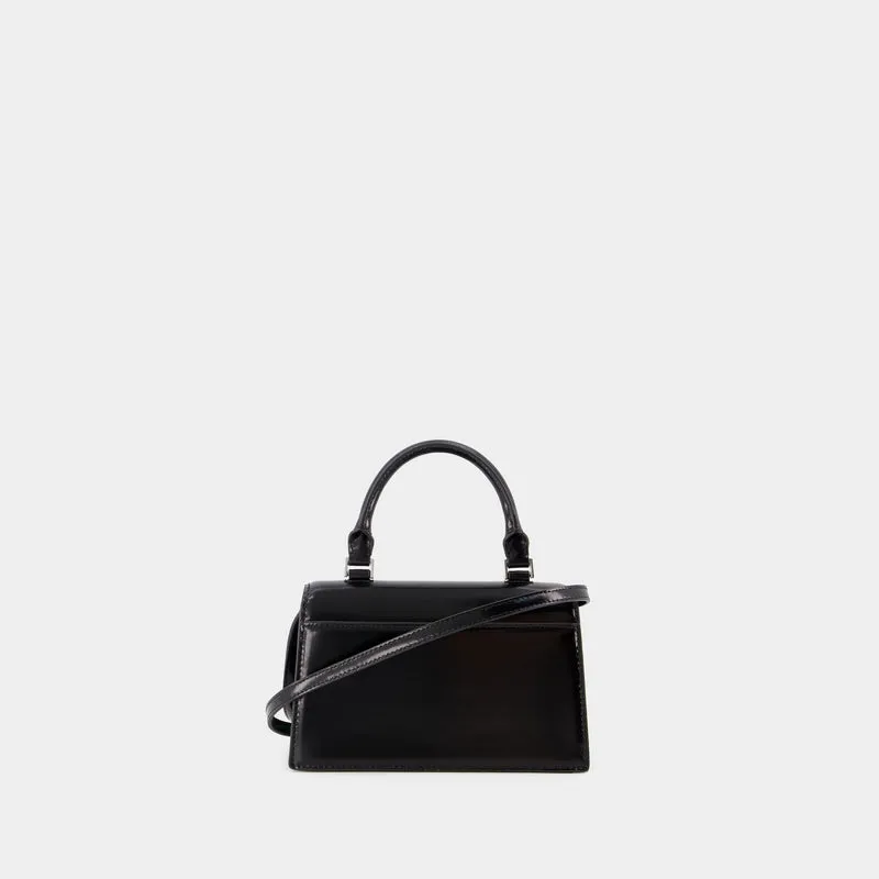 Trend Spazzolato Mini Bag - Tory Burch - Leather - Black