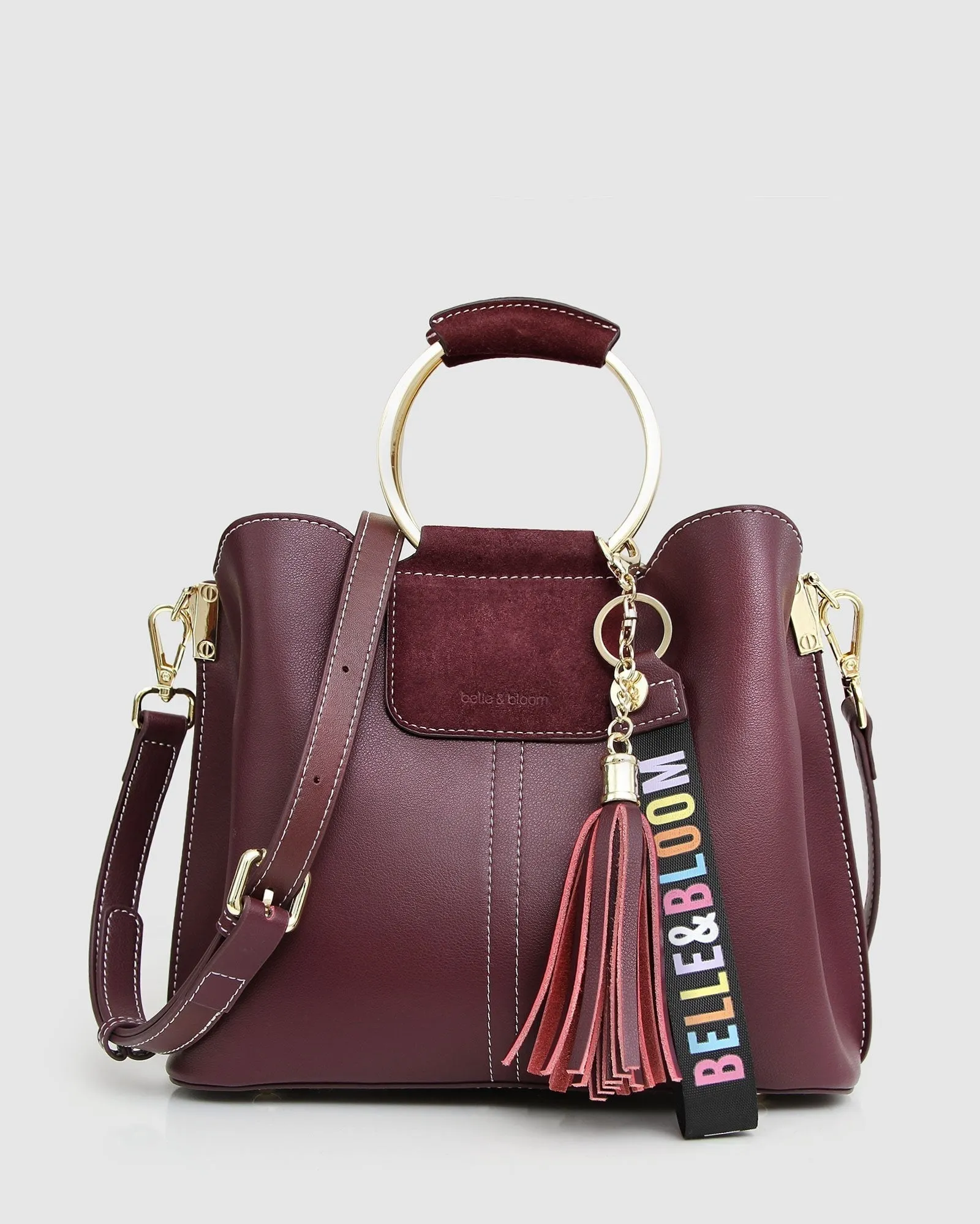 Twilight Leather Cross-Body Bag - Merlot