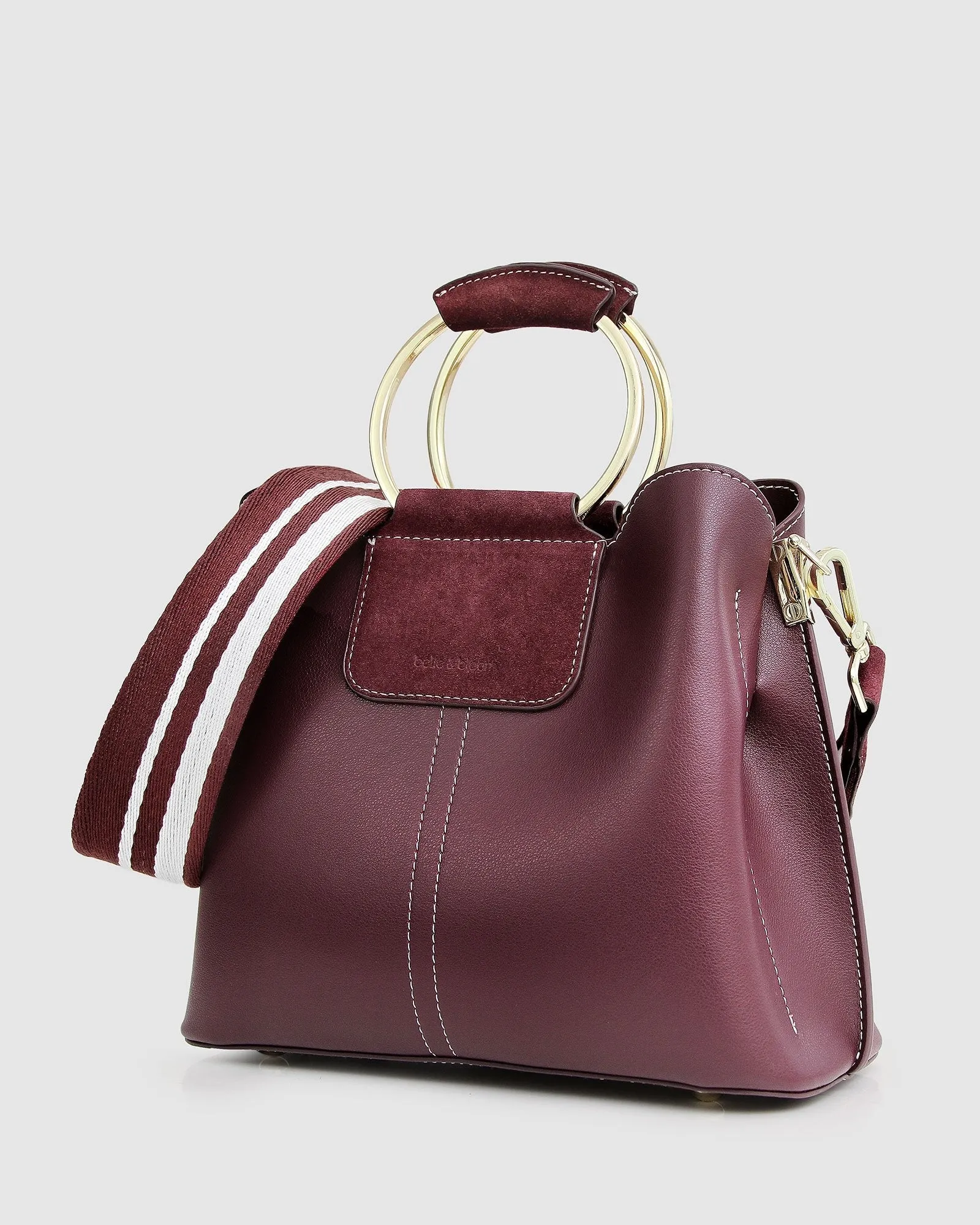 Twilight Leather Cross-Body Bag - Merlot