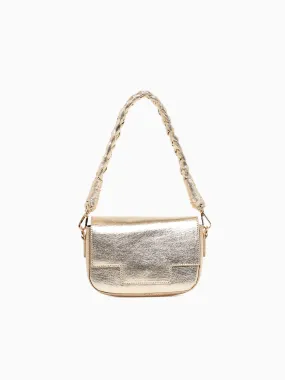 Urban Expression Flap Shoulder Bag Gold