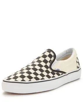 Vans Classic Checkerboard Slip-OnPlimsolls - Black/White