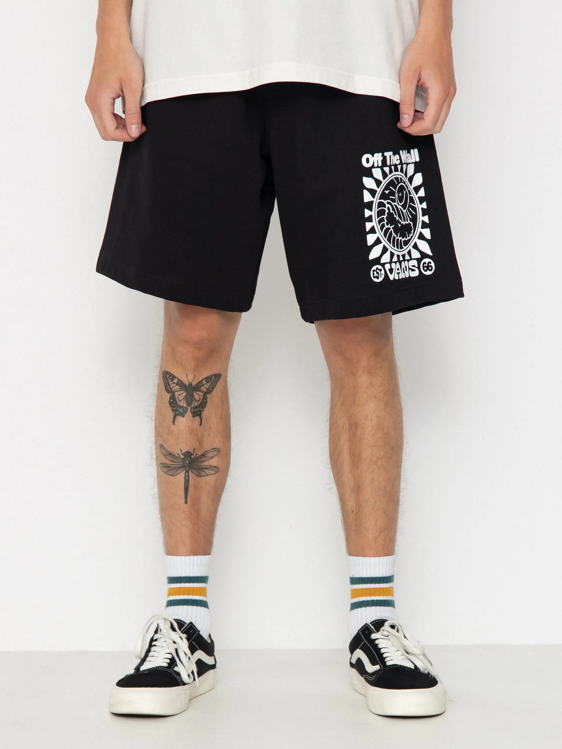 Vans Smiling Sun Relaxed Fleece Shorts (black)