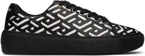 Versace Black & White Greca Sneakers