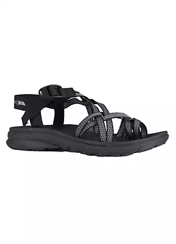 Vesta Black Sandals by Trespass | Look Again