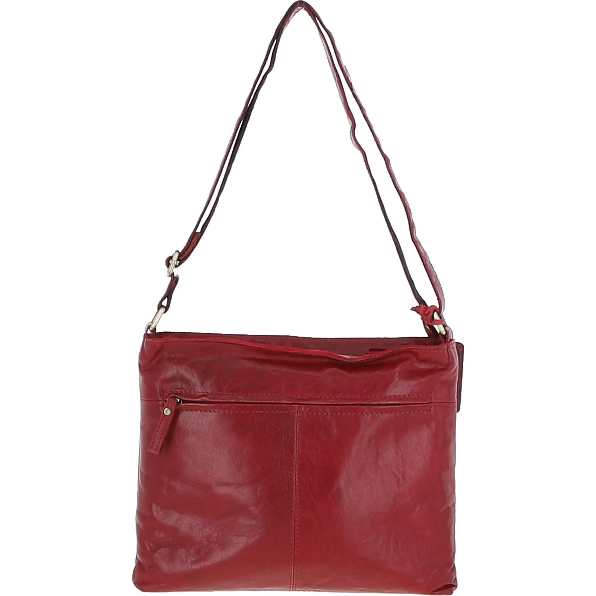 Vintage Medium Leather Shoulder Bag Red: G23