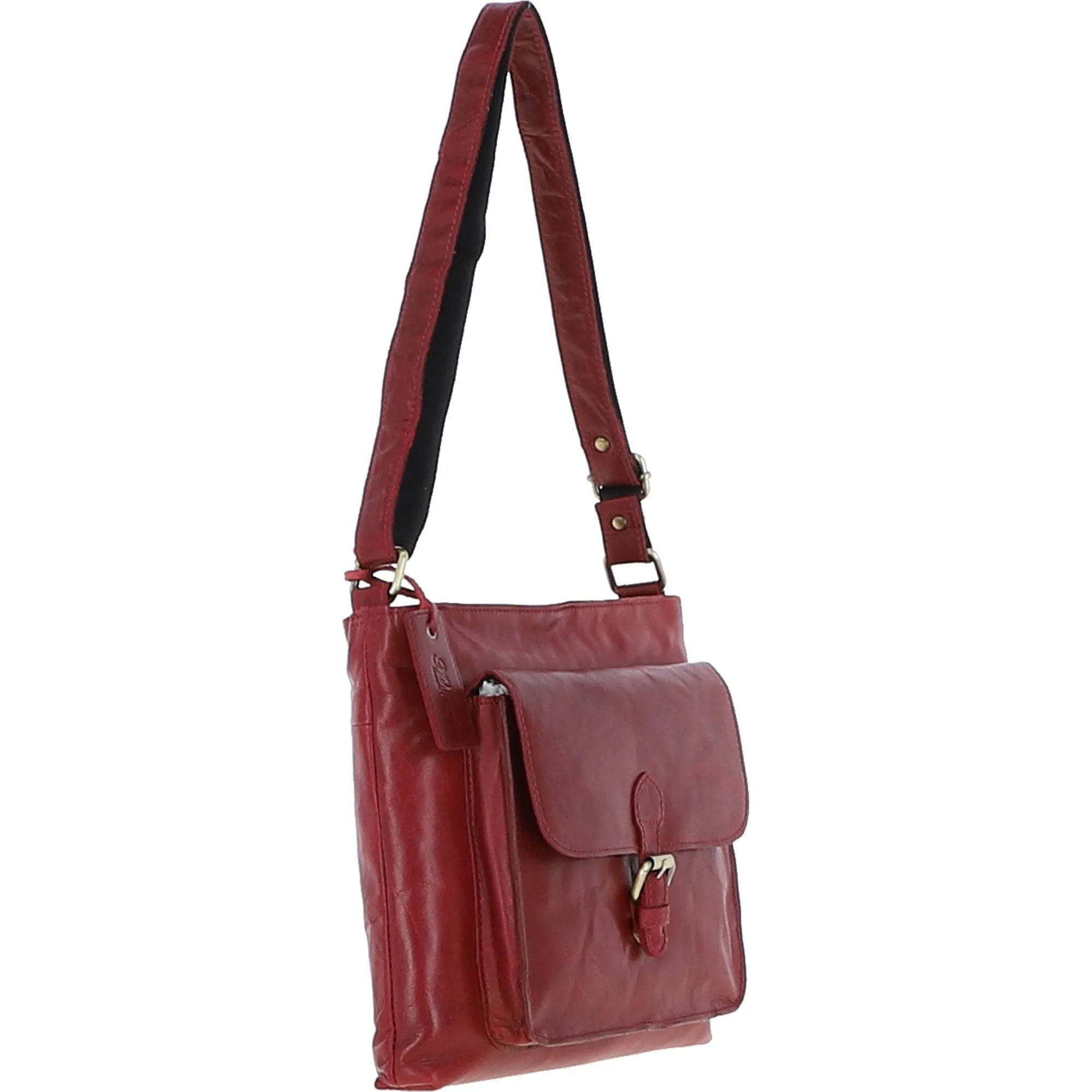 Vintage Medium Leather Shoulder Bag Red: G23