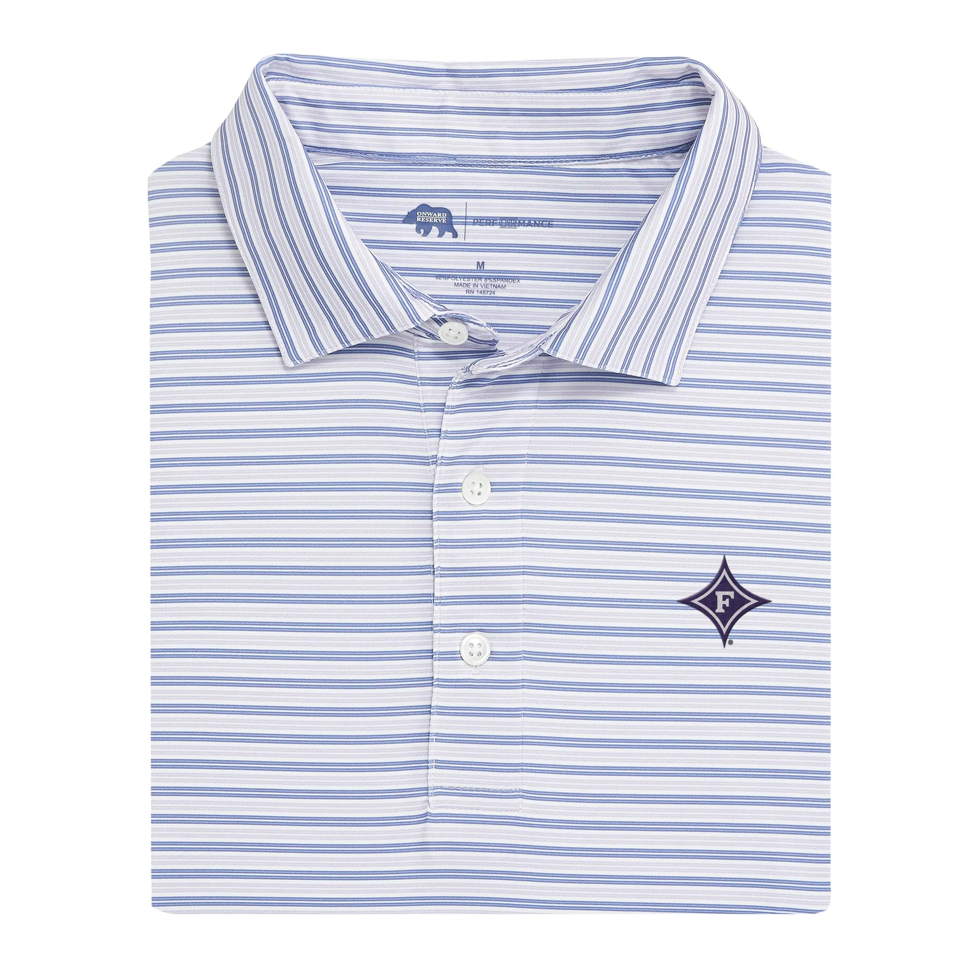 Wedge Stripe Furman Performance Polo