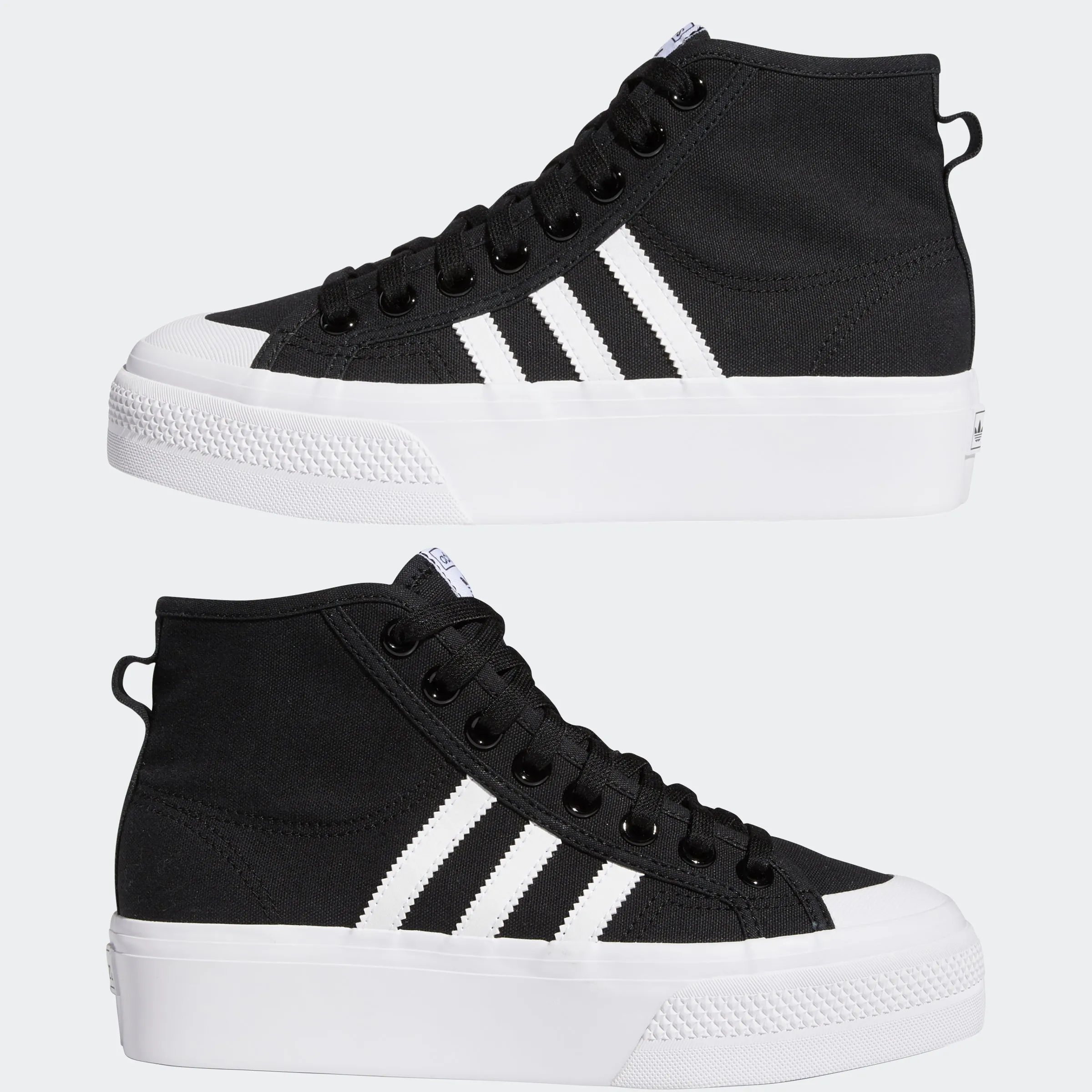 Women's adidas Originals Nizza Platform Mid Shoes Black