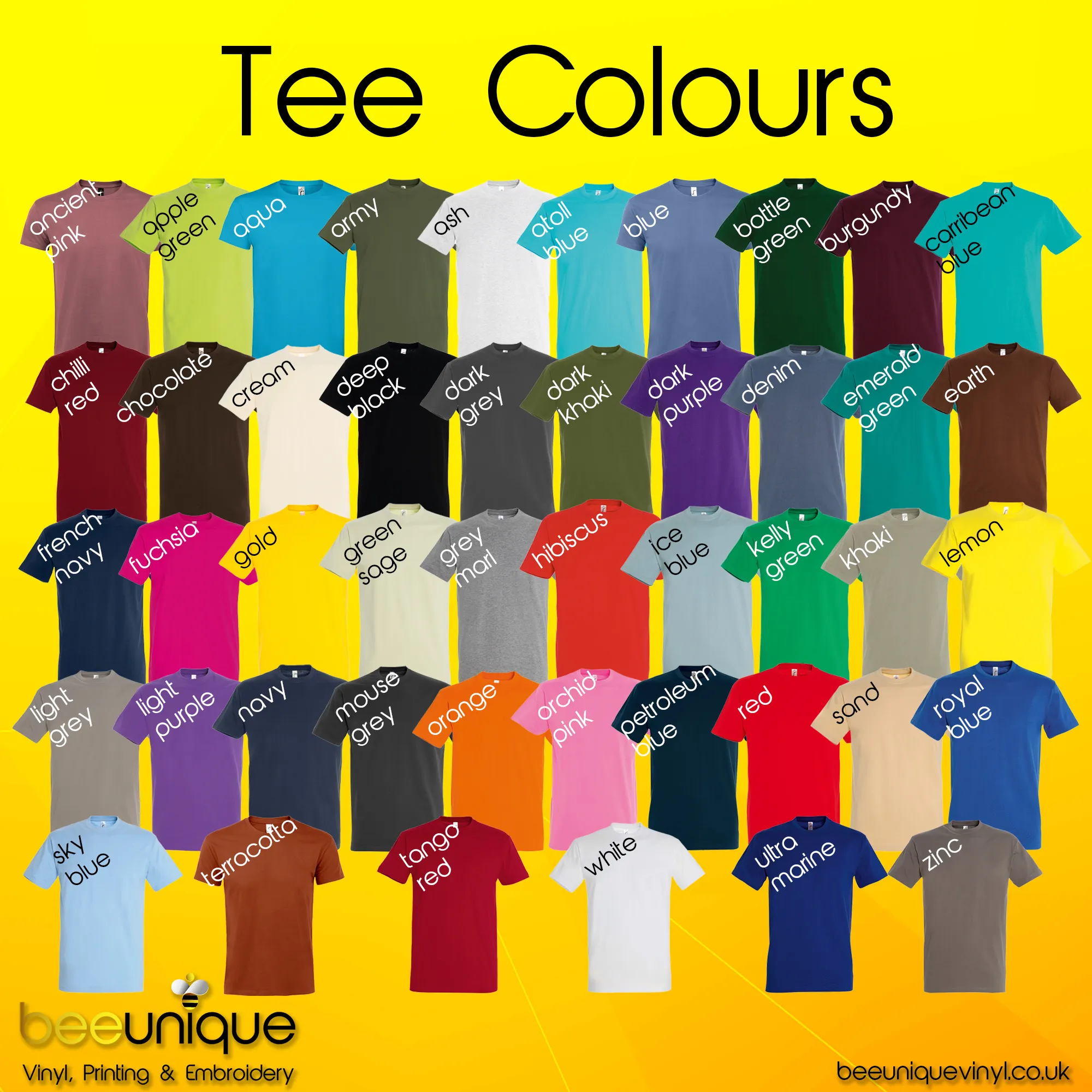 Workwear Bundle 48 | Bee Unique | Round Neck T-Shirts