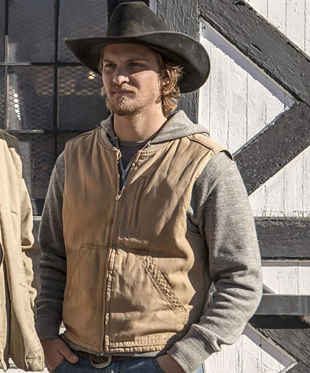 Yellowstone Luke Grimes Brown Vest