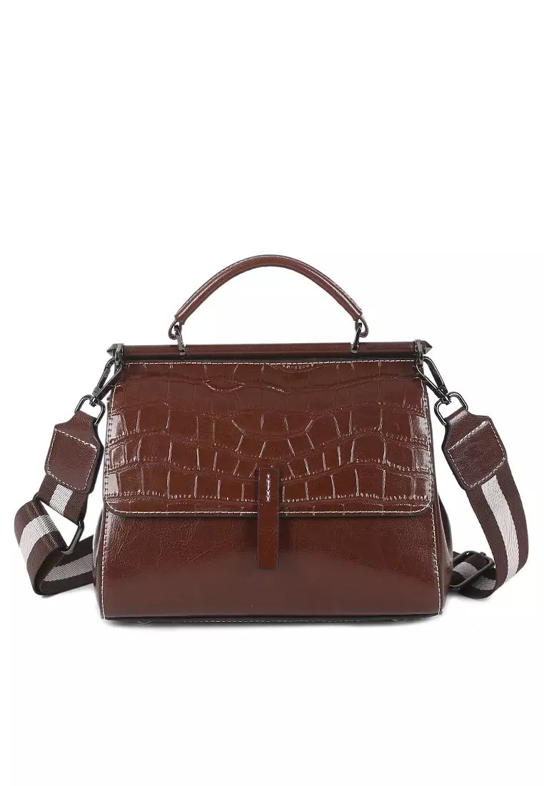 ZITIQUE Crocodile pattern leather scandal backpack